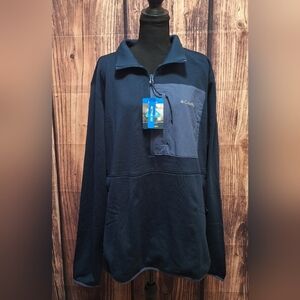 Columbia Navy Blue Hike Halfzip 2 Outdoor Athletic Casual Wear Mens Size XL